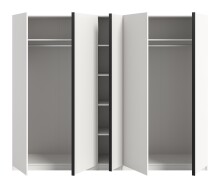 Kleiderschrank >Oakland< in Weiß - 230x183x53cm (BxHxT)