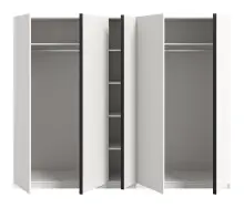 Kleiderschrank >Oakland< in Weiß - 230x183x53cm (BxHxT)