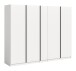 Kleiderschrank >Oakland< in Weiß - 230x183x53cm (BxHxT)