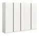 Kleiderschrank >Oakland< in Weiß - 230x183x53cm (BxHxT)