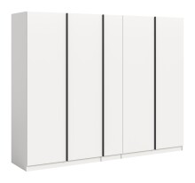 Kleiderschrank >Oakland< in Weiß - 230x183x53cm (BxHxT)