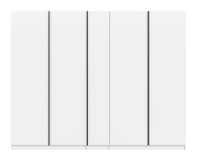 Kleiderschrank >Oakland< in Weiß - 230x183x53cm (BxHxT)