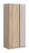 Kleiderschrank >Oakland< in Sonoma Eiche - 80x183x53cm (BxHxT)