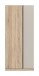 Kleiderschrank >Oakland< in Sonoma Eiche - 80x183x53cm (BxHxT)
