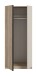 Kleiderschrank >Oakland< in Sonoma Eiche - 80x183x53cm (BxHxT)