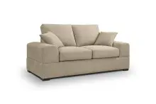 2-Sitzer >Veda< in beige, Strukturstoff -...
