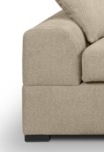 2-Sitzer >Veda< in beige, Strukturstoff - 182x90x93cm (BxHxT)