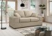 2-Sitzer >Veda< in beige, Strukturstoff - 182x90x93cm (BxHxT)