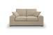 2-Sitzer >Veda< in beige, Strukturstoff - 182x90x93cm (BxHxT)