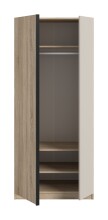 Kleiderschrank >Oakland< in Sonoma Eiche - 80x183x53cm (BxHxT)