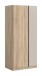 Kleiderschrank >Oakland< in Sonoma Eiche - 80x183x53cm (BxHxT)