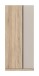 Kleiderschrank >Oakland< in Sonoma Eiche - 80x183x53cm (BxHxT)