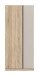 Kleiderschrank >Oakland< in Sonoma Eiche - 80x183x53cm (BxHxT)