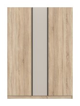 Kleiderschrank >Oakland< in Sonoma Eiche - 130x183x53cm (BxHxT)
