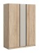 Kleiderschrank >Oakland< in Sonoma Eiche - 130x183x53cm (BxHxT)