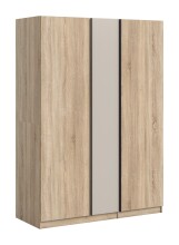 Kleiderschrank >Oakland< in Sonoma Eiche - 130x183x53cm (BxHxT)