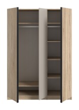 Kleiderschrank >Oakland< in Sonoma Eiche - 130x183x53cm (BxHxT)
