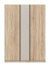 Kleiderschrank >Oakland< in Sonoma Eiche - 130x183x53cm (BxHxT)
