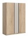 Kleiderschrank >Oakland< in Sonoma Eiche - 130x183x53cm (BxHxT)