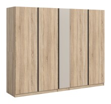 Kleiderschrank >Oakland< in Sonoma Eiche - 230x183x53cm (BxHxT)