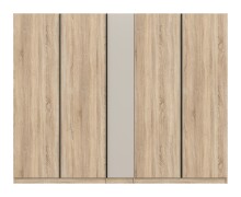 Kleiderschrank >Oakland< in Sonoma Eiche - 230x183x53cm (BxHxT)