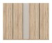 Kleiderschrank >Oakland< in Sonoma Eiche - 230x183x53cm (BxHxT)