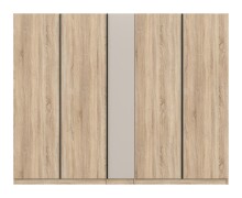 Kleiderschrank >Oakland< in Sonoma Eiche - 230x183x53cm (BxHxT)