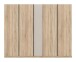 Kleiderschrank >Oakland< in Sonoma Eiche - 230x183x53cm (BxHxT)