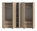 Kleiderschrank >Oakland< in Sonoma Eiche - 230x183x53cm (BxHxT)