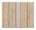 Kleiderschrank >Oakland< in Sonoma Eiche - 230x183x53cm (BxHxT)