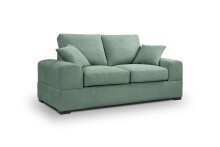 2-Sitzer >Veda< in petrol, Strukturstoff - 182x90x93cm (BxHxT)
