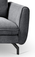 Ecksofa >Toronto< in grau, Webstoff - 259x87x165cm (BxHxT)
