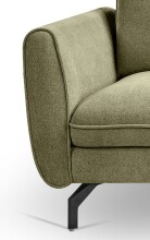 Ecksofa >Toronto< in grün, Webstoff - 259x87x165cm (BxHxT)
