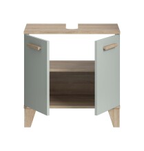 Waschbeckenunterschrank >Star< in Hellgrün - 60x61x34cm (BxHxT)