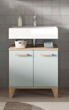 Waschbeckenunterschrank >Star< in Hellgrün - 60x61x34cm (BxHxT)
