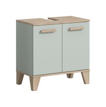 Waschbeckenunterschrank >Star< in Hellgrün - 60x61x34cm (BxHxT)