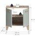 Waschbeckenunterschrank >Star< in Hellgrün - 60x61x34cm (BxHxT)