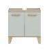 Waschbeckenunterschrank >Star< in Hellgrün - 60x61x34cm (BxHxT)