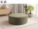 Polsterhocker >Kolo< in khaki, Cord - 103x39x103cm (BxHxT)