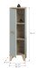 Midischrank >Star< in Hellgrün - 34x116x31cm (BxHxT)