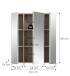 Spiegelschrank >Star< in Eiche Hell / Spiegelglas - 60x68x19cm (BxHxT)