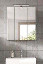 Spiegelschrank >Star< in Eiche Hell / Spiegelglas - 60x68x19cm (BxHxT)