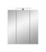 Spiegelschrank >Star< in Eiche Hell / Spiegelglas - 60x68x19cm (BxHxT)