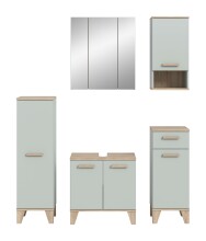 Badezimmer-Set >Star< in Hellgrün - 158x190x34cm (BxHxT)