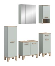 Badezimmer-Set >Star< in Hellgrün - 158x190x34cm (BxHxT)