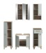 Badezimmer-Set >Star< in Hellgrün - 158x190x34cm (BxHxT)