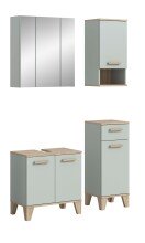 Badezimmer-Set >Star< in Hellgrün - 109x190x34cm (BxHxT)