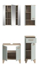 Badezimmer-Set >Star< in Hellgrün - 109x190x34cm (BxHxT)