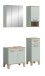 Badezimmer-Set >Star< in Hellgrün - 109x190x34cm (BxHxT)