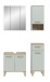 Badezimmer-Set >Star< in Hellgrün - 109x190x34cm (BxHxT)